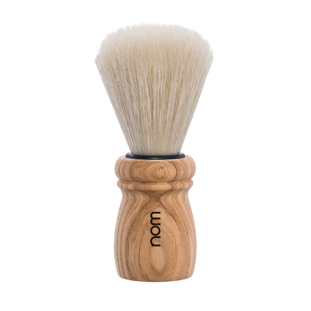 nom ALFRED Natural Bristle Shaving Brush in Pure Ash